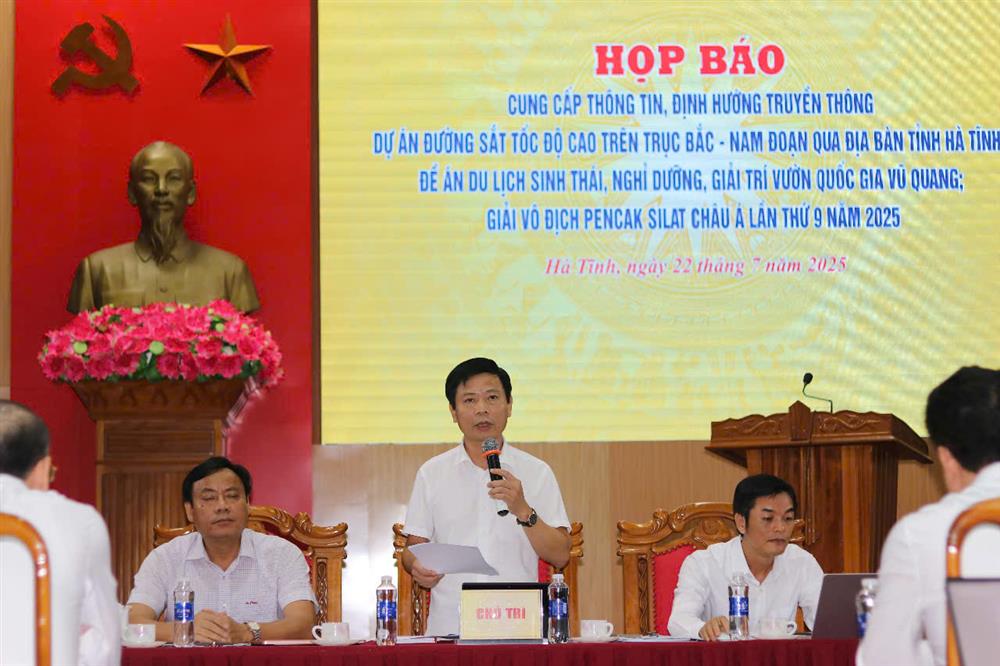Hà Tĩnh thông tin về Dự án đường sắt tốc độ cao đoạn qua địa bàn tỉnh