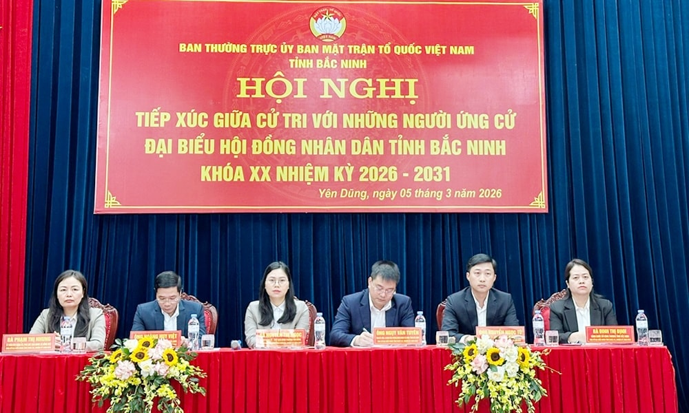 Ứng cử viên đại biểu HĐND tỉnh Bắc Ninh tiếp xúc cử tri tại các đơn vị bầu cử